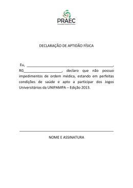 modelo do atestado médico para o exame de aptidão física